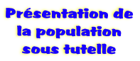 Pr�sentation de
la population
sous tutelle