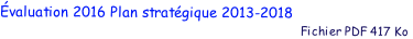 valuation 2016 Plan stratgique 2013-2018
                                                                                           Fichier PDF 417 Ko
